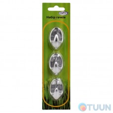 Set of hooks 3 pcs chrome SK5 blister Arino