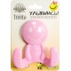 Крючок двойной пластик розовый Trento W5560-P