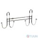 Clothes hanger with four hooks chrome W4002