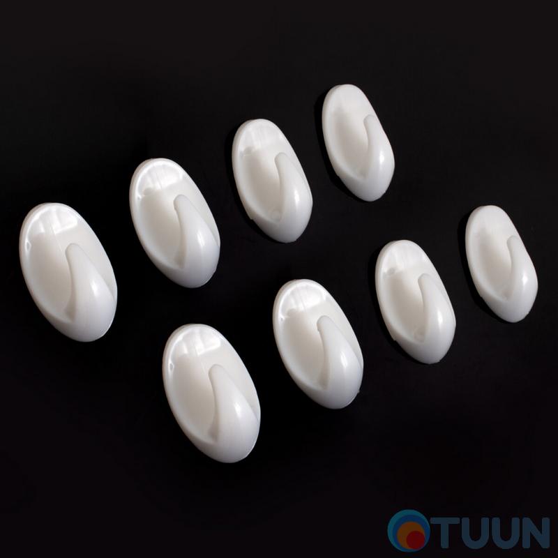 Set of hooks 8 pcs white SK6 blister Arino