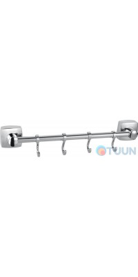 Hanger 4 hooks chrome Trento Moderno