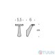 Colombo CD67 Land chrome hook