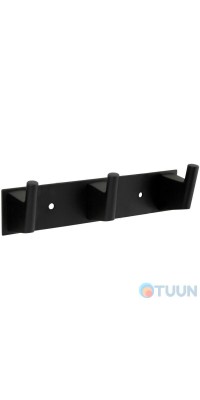 Trento Palermo 3-hook coat rack, matte black