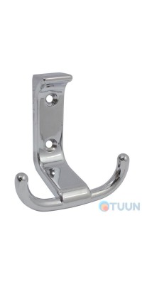 Arino double hook, polished chrome