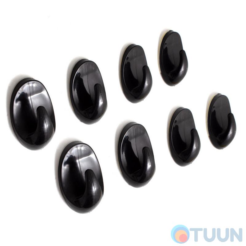 Arino SK6 hook set, 8 pieces, black, blister