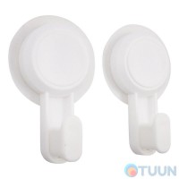 Arino Home White Hook Set, Scotch Tape, 2 pcs, white, plastic