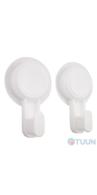 Arino Home White Hook Set, Scotch Tape, 2 pcs, white, plastic