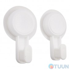 Arino Home White Hook Set, Scotch Tape, 2 pcs, white, plastic