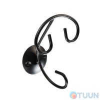 Крючок двойной черный Black and White