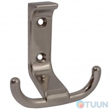Arino double hook, matte nickel