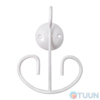 Гачок подвійний білий Black and White