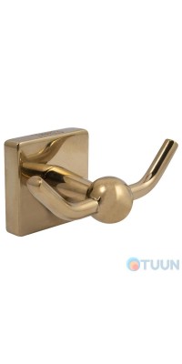 Крючок двойной Trento Moderno Grande Oro, золото