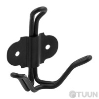 Крючок двойной, черный