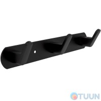 Trento 3-hook coat rack, matte black