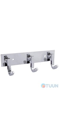 Trento Moderno Grande 3-hook hanger, chrome