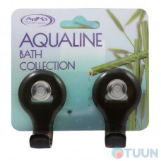 Arino Set of 2 Aqualine hooks gray