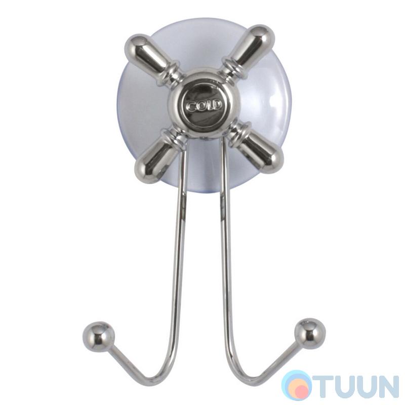Arino Ventil double hook, steel, chrome