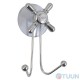 Arino Ventil double hook, steel, chrome