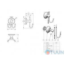 Double vertical hook 640154