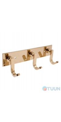Trento Moderno Grande Oro 3-hook hanger, gold