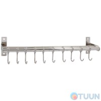 Вешалка настенная Arino Mobile 10 крючков, хром