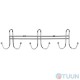 Clothes hanger with six hooks chrome W4002A