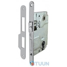Lock mechanism 85mm nickel with matching bar 2106 with flat bumper STV Art. JNI9171 NP (2)