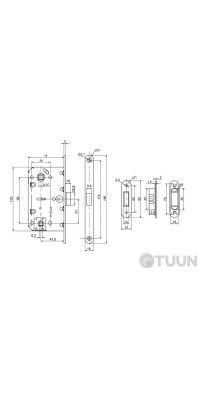 Comit 81698 Magnetic mechanism, see sum. white mts 96mm.+ corresponding strip
