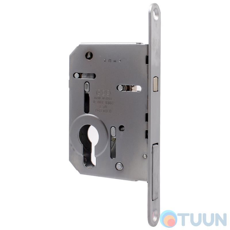AGB sliding door mechanism Art. B089825034 Scivolla Tre CLASS for cylinder matt chrome