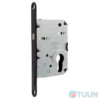 AGB sliding door mechanism Art. B089825093 Scivolla Tre CLASS for cylinder matte black AGB sliding door mechanism Art. B089825093 Scivolla Tre CLASS for cylinder matte black