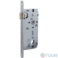 AGB Art.B541015034 Механизм замка под цилиндр мат хром 85 dx