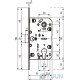 AGB Art. B061035022 Механизм Mediana Polaris под цилиндр ант бронза 85мм