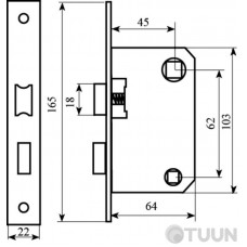 BRUNO 1251 AB WC mechanism antique brass see