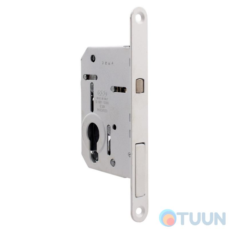 AGB sliding door mechanism Art. B0898250FM Scivolla Tre CLASS for cylinder matte white