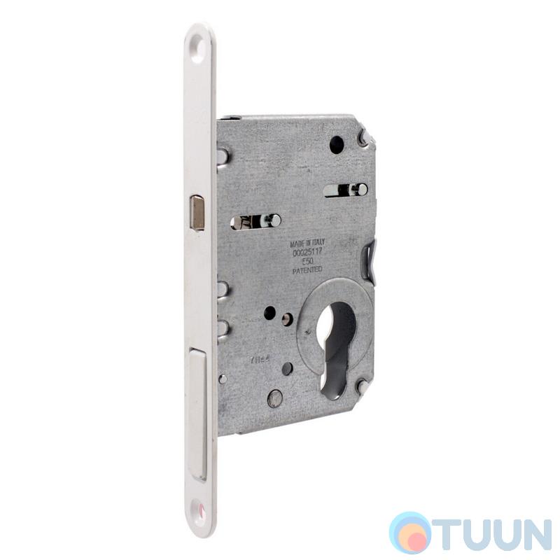 AGB sliding door mechanism Art. B0898250FM Scivolla Tre CLASS for cylinder matte white