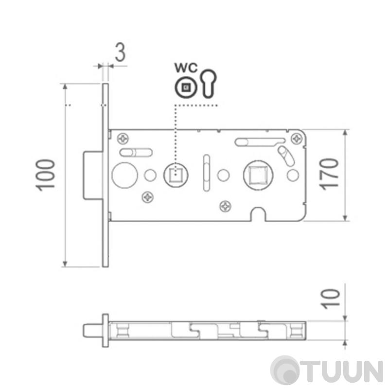 AGB Art. B045028534 Механізм vitra wood WC