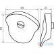 BRUNO CP chrome indicator handle