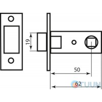 Засувка RDA 252 AB 6-51 ант.латунь