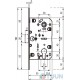 AGB Art. B061035012 Механизм Mediana Polaris под цилиндр ант латунь 85мм