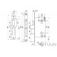 Comit 285 CP 85mm chrome lock
