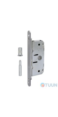 AGB Art. B016933534 Mechanism for sliding doors + rod + bracket matt chrome