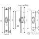 Roller latch BRUNO 119B chrome