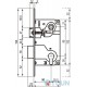 AGB Art. B010255006 Механізм замку нікель 85мм