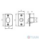 Ball lock BRUNO half brass