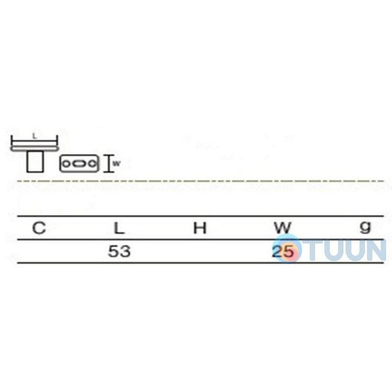 Ball lock BRUNO half brass