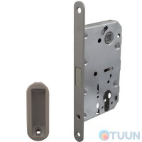 Механізм замка Comit магнітний мц 85мм + відповідна планка сірий