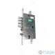 Mottura Art. 54797TSMSR54CR 4-bolt lock with latch, and additional lock for euro cylinder with chrome plating