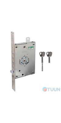 Mottura Art. 3D771L80005CS Замок 4-риг с засовом под тяги левый складной ключ