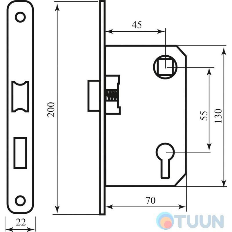 Mechanism 968-45 chrome