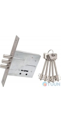 BRUNO 1082 mortise lock 5cl chrome